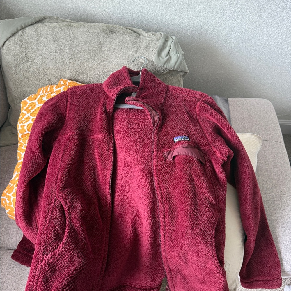 Patagonia Burgundy Fleece Jacket